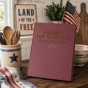 America the Majestic Pictorial Cook Book Americana Regional Recipes Hardcover